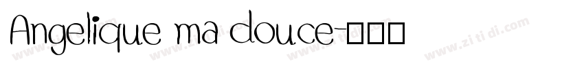 Angelique ma douce字体转换